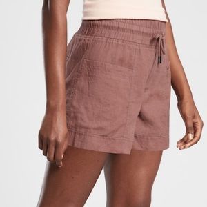 Athleta 4” Cabo linen short NWT